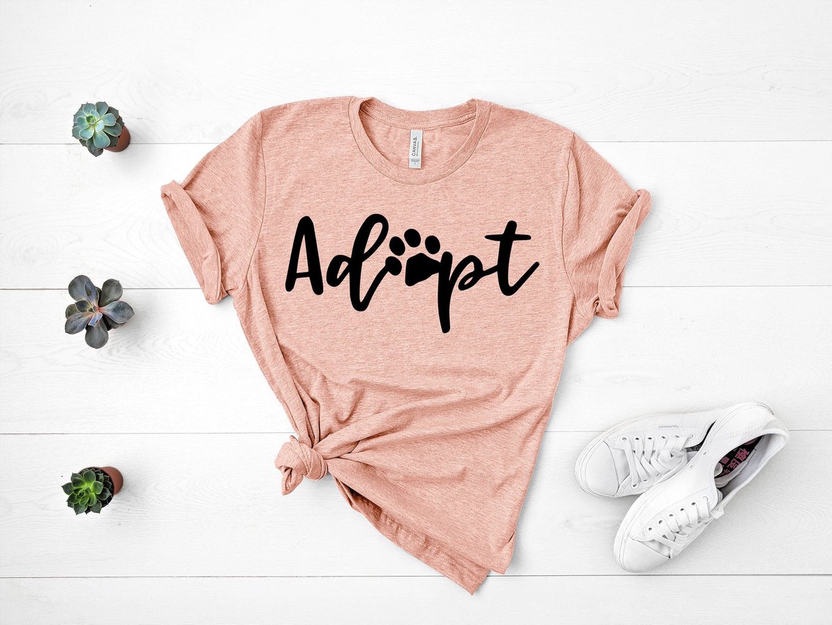 Excited to share this item from my #etsy shop: Adopt Shirt, Adopt Don't Shop, Animal Rescue, Tee Shirt, Animal Lover, Paw Print etsy.me/2IMxpOb
#AdoptDontShop #animalrescue #AnimalLoversShirt #etsy