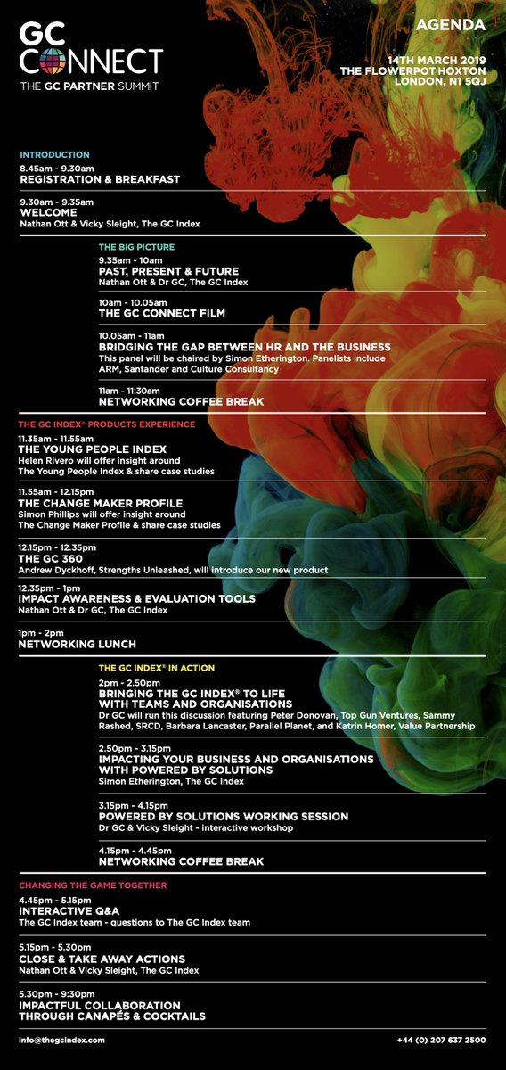 TheGCIndex's tweet image. 10 days and counting until #GCConnect!! We can&apos;t wait. To whet your appetite here&apos;s the agenda and our GC Index Cocktail list!! We&apos;re looking forward to getting together with out #GCologist and #GCPartner community.