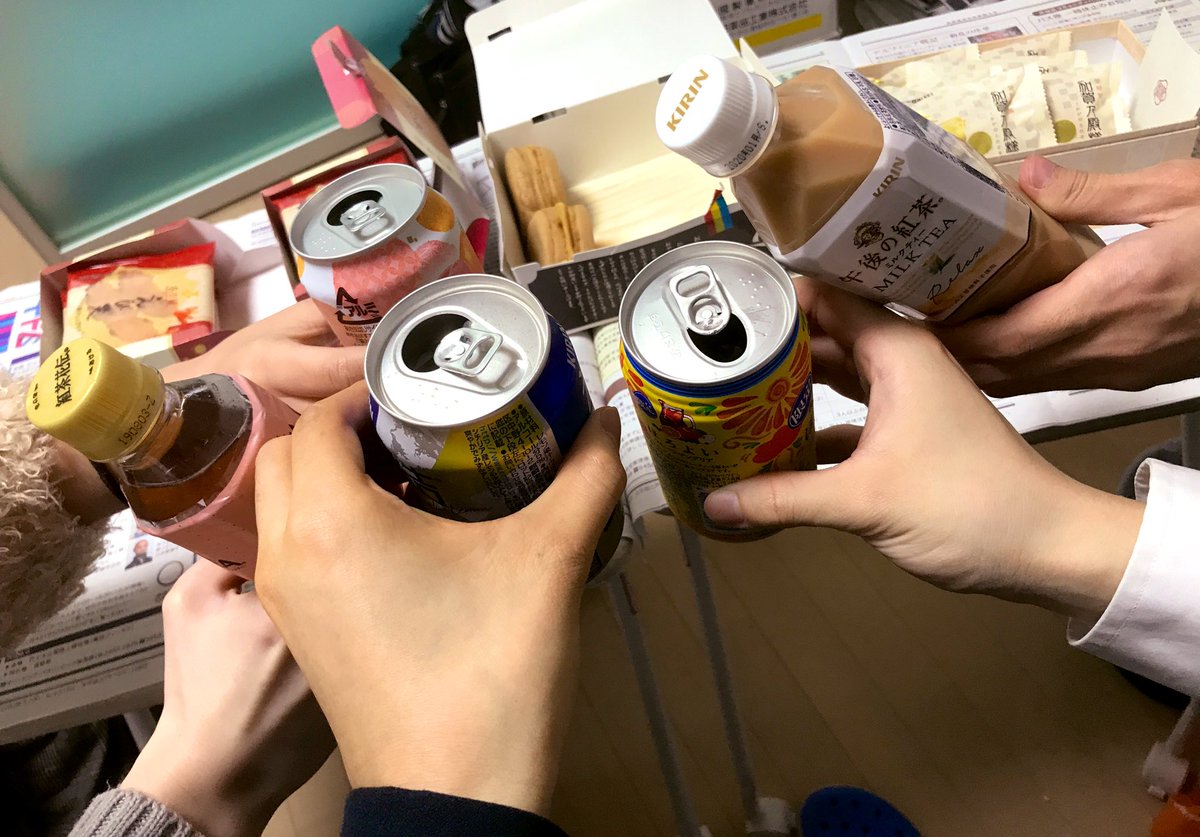 かんぱーい！
久々の5人！！