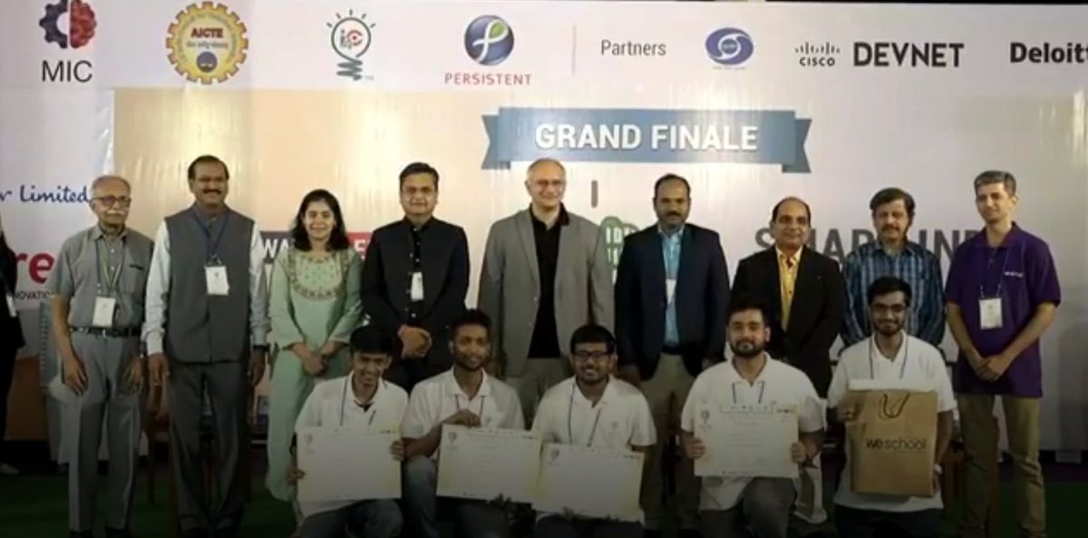 VipulBhole5's tweet image. What a lifetime experience @ Smart India Hackathon 2019. Thank you for this opportunity @SIH2019 @mhrd_innovation @HRDMinistry @AICTE_INDIA @Persistentsys @HUL_News @welingkarinst 

#GrandFinale #SoftwareEdition #HUL