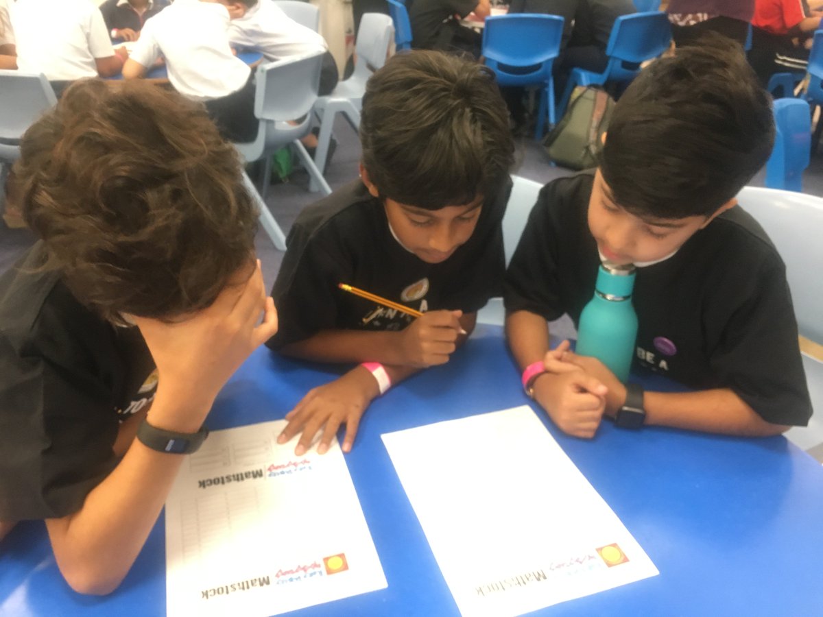 JPS_Year5's tweet photo. Qualifying round complete... fingers crossed we’re through. Now onto some problem solving #teamwork #smashingit @TTRockStars #JPS_maths #RockWrangle https://t.co/76JyA2gjEe