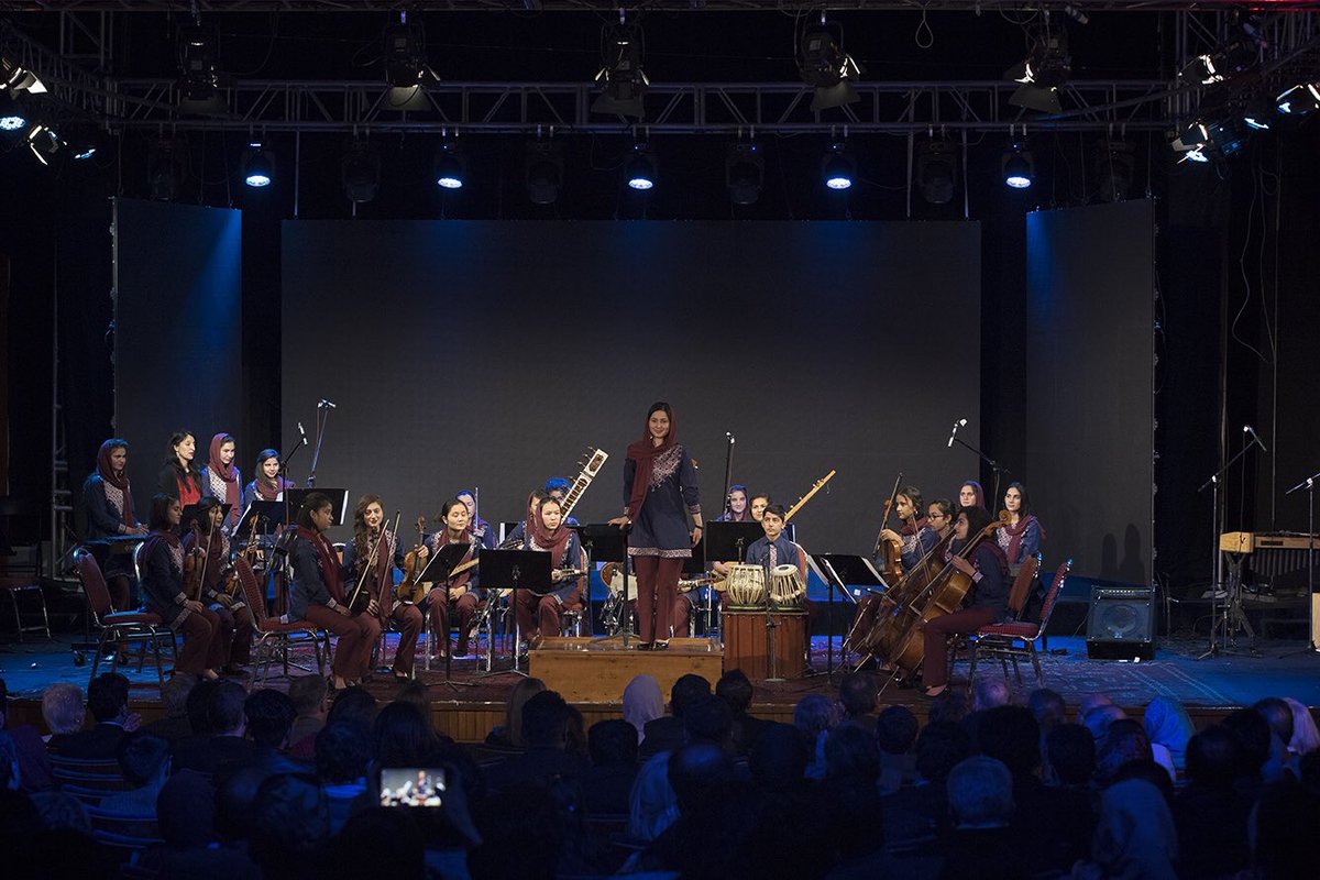 DSarmast's tweet photo. اورکستر بانوان افغانستان زهره، سفر هنری خود به سویدن و انگلستان را آغاز نمود
The all women orchestra of Afghanistan, Zohra began a tour of Europe for series of concerts in Swedenand &amp; UK @Polarmusicprize  @official_isme @IMC_Network @N_Nadery @DrHamayon https://t.co/dpESUrnSeX