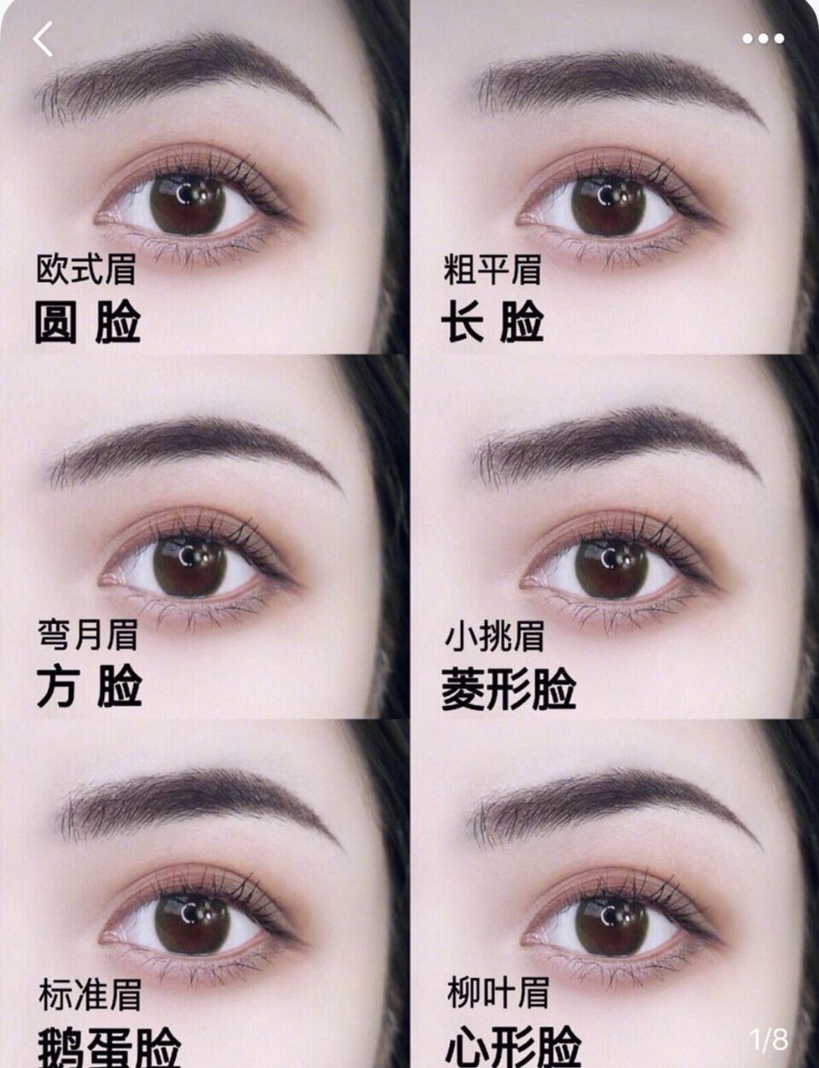 紅美女 V Twitter 中国人気の眉毛6選 平行眉毛より外国風な眉毛がトレンド チャイボーグ 中国メイク 网红media 美容垢 T Co Qgjztfmsg3 Twitter