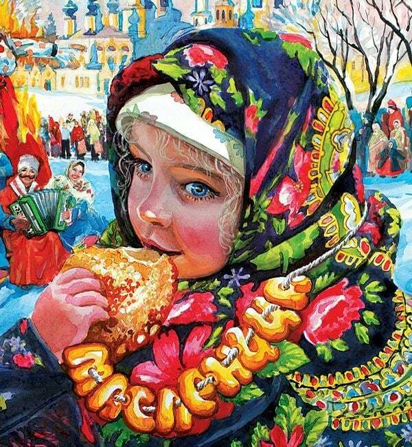 Открытка, старые картинки с масленицей