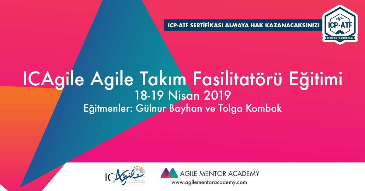 Agile Mentor Academy (@mentoragile) on Twitter photo ICAgile tarafından akredite edilmiş "Agile Takım Fasilitatörü" eğitiminin kayıtları devam ediyor!
#icagile #agilecoaching #getcertified #agilecoach #agile
Detaylı bilgi: bit.ly/2QUNXmT
Kayıt için: info@agilementoracademy.com ICAgile tarafından akredite edilmiş "Agile Takım Fasilitatörü" eğitiminin kayıtları devam ediyor!
#icagile #agilecoaching #getcertified #agilecoach #agile
Detaylı bilgi: bit.ly/2QUNXmT
Kayıt için: info@agilementoracademy.com