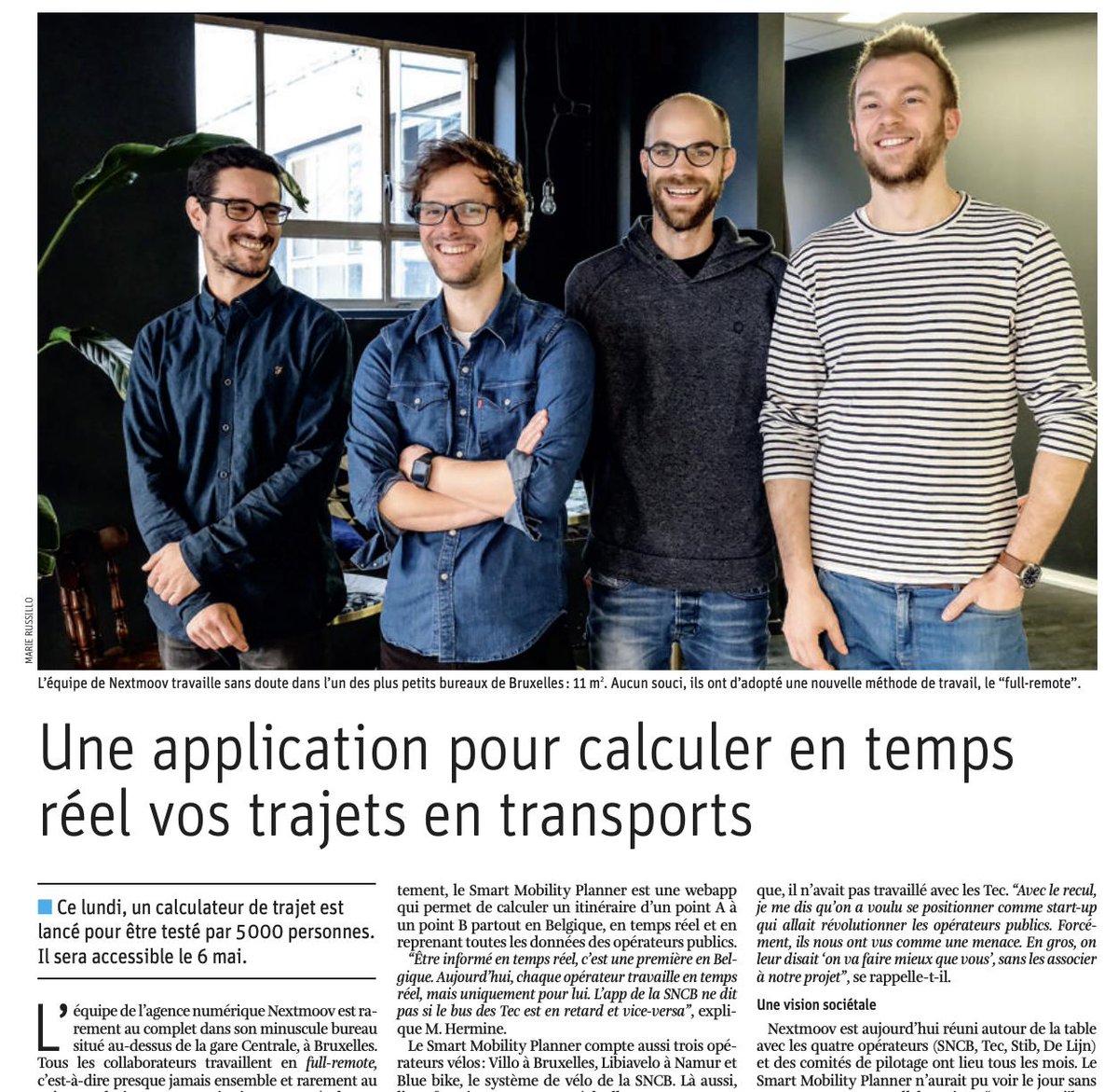 🚎🛴🚲 Les coulisses du #SmartMobilityPlanner dans la #presse ce matin !

📅 Pour rappel, le SMOP, calculateur d'itinéraire temps réel pour les transports en commun, sortira pour les testeurs ce lundi, et sera ensuite accessible au public dès le 6 mai.

#mobilité
