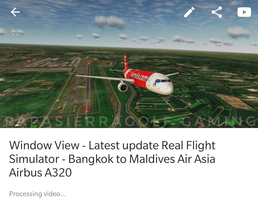 AvEcuadorRT's tweet image. RT @0papasierragolf: Processing now. Full HD out in half hour. Bangkok to Maldives. #avgeek #virtualflight #realflightsimulator #rortos #infiniteflight