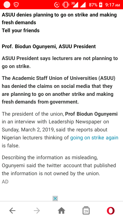jamesijiwade's tweet photo. @ASUUNGR You're creating unnecessarily tension here. ASUU has dissociated itself from this account. I'm unfollowing you ASAP. https://t.co/nA8tP0ku7b