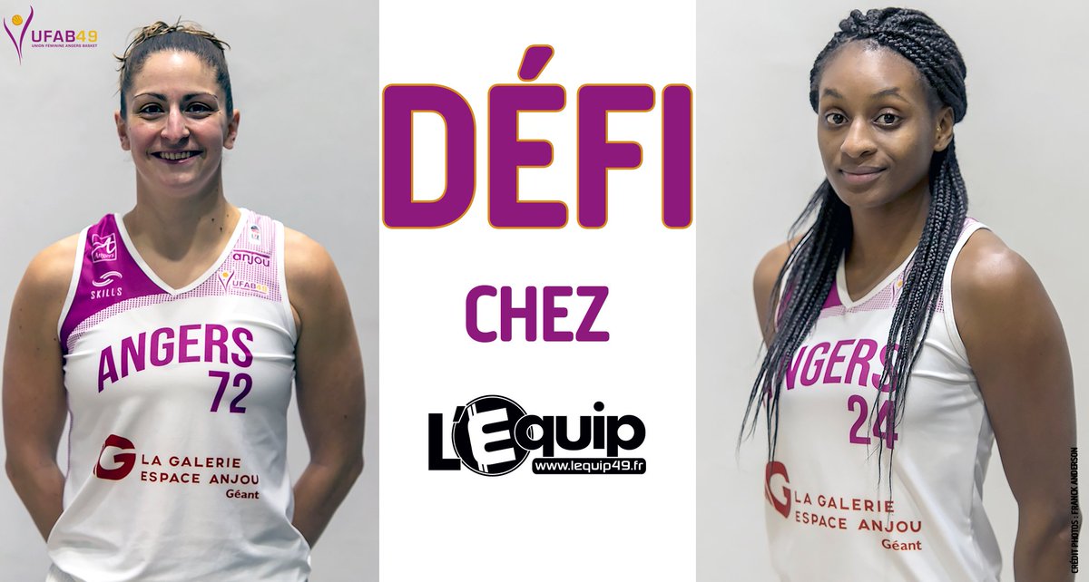 [#DéfiUFAB49] Changement de binôme, ce sera <a href="/EliseProdhomme/">Elise #72</a> 🆚<a href="/Poupexe/">Touty Gandega❤️</a> ce matin à l'<a href="/lequip49/">L'Equip Sport & Entreprise</a>
Début du défi vers 10h30 👉 à suivre sur le compte Instagram du club.
#UFAB49 #SportAngers #LaDalleAngevine #Lequip49