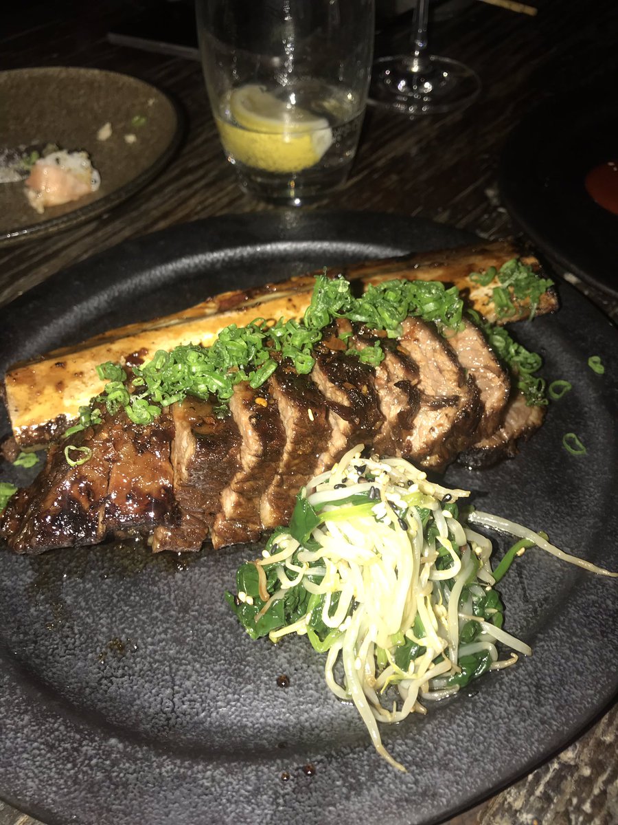 nadiaazahid's tweet photo. Black Angus Rib Eye on the Bone, Smoked lamb cutlets 🥩...the food was on point at @ramusakedubai 🍸👍 I am glad to share this love for food and to explore all these scrumptious dining out places in #Dubai 🥂 #Ramusake #eatwithnadz https://t.co/HBu1eZ00mc