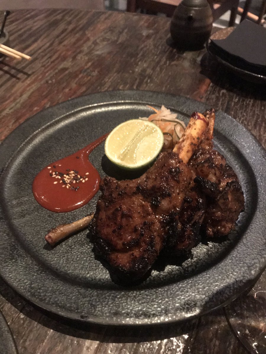 nadiaazahid's tweet photo. Black Angus Rib Eye on the Bone, Smoked lamb cutlets 🥩...the food was on point at @ramusakedubai 🍸👍 I am glad to share this love for food and to explore all these scrumptious dining out places in #Dubai 🥂 #Ramusake #eatwithnadz https://t.co/HBu1eZ00mc