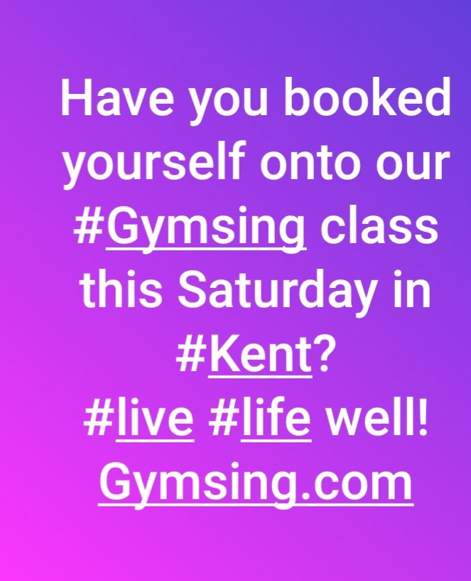 Join our weekly #Gymsing seddions on Saturdays <a href="/CMTrust/">Chatham Maritime Trust</a> #StMarysIslandCommunityCentre from 11am. Let's sing ourselves fit. For everybodyand evrry shape and size. Come join the fun <a href="/Enjoy_Medway/">Enjoy Medway</a> @medwayfit  @tjaesoul