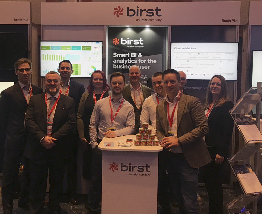 Why wouldn't you want to stop by & say hello to this friendly bunch... they know a thing or two about how @BirstBI & Analytics can transform your business too! #GetSmartAnalytics #GartnerDA London pic.x.com/ukre6ibt6t