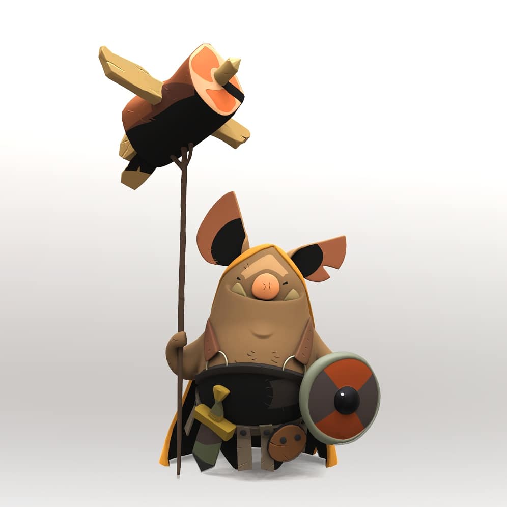 amandakc91's tweet image. A little piggy warrior model inspired by a piece by @hiziri_pro . I had a lot of fun with this one and it was great to do a bit of sculpting. #pig #3d #character #render #instaart instagram.com/p/BukCyAwHa_V/…