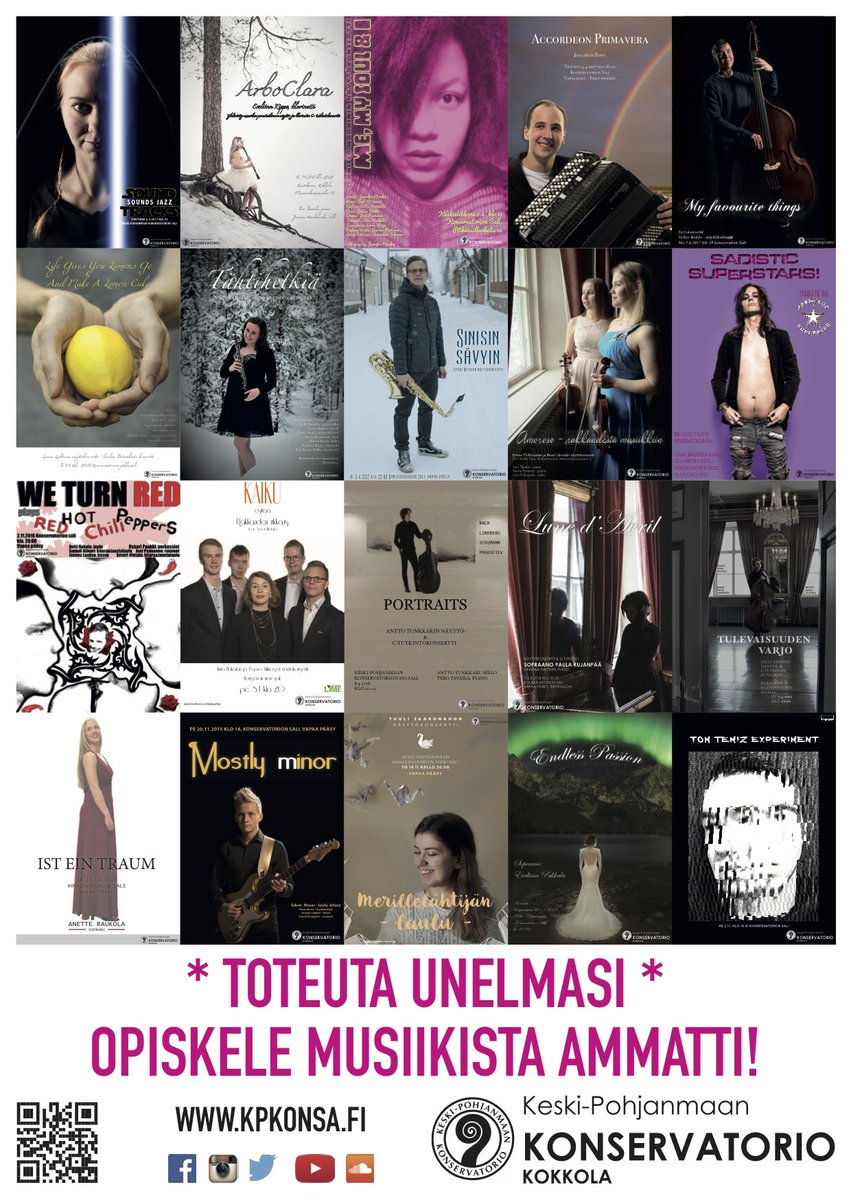 kpkonsa's tweet photo. #Yhteishaku aikaa vielä jäljellä, hae nyt! Suuntautumisvaihtoehdot #klassinen musiikki, #kansanmusiikki, #pop/#jazz ja #musiikintekijä. Katso lisätiedot https://t.co/71KHZ4jFBi. #kpkonsa #kokkola #positiivistapöhinää https://t.co/iU9LYweYx4