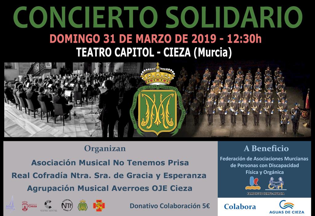 OJECieza's tweet photo. ATENCIÓN!!

Tenemos el placer de informaros que nuestra Agrupación Musical "Averroes" de @OJECieza actuará junto a @NTP_Band en el concierto solidario que ambas agrupaciones organizan junto a @hijosde_maria 

Domingo 31 de marzo
12:30 h
Teatro Capitol

A beneficio de : @FAMDIF https://t.co/4t8wbP52fp