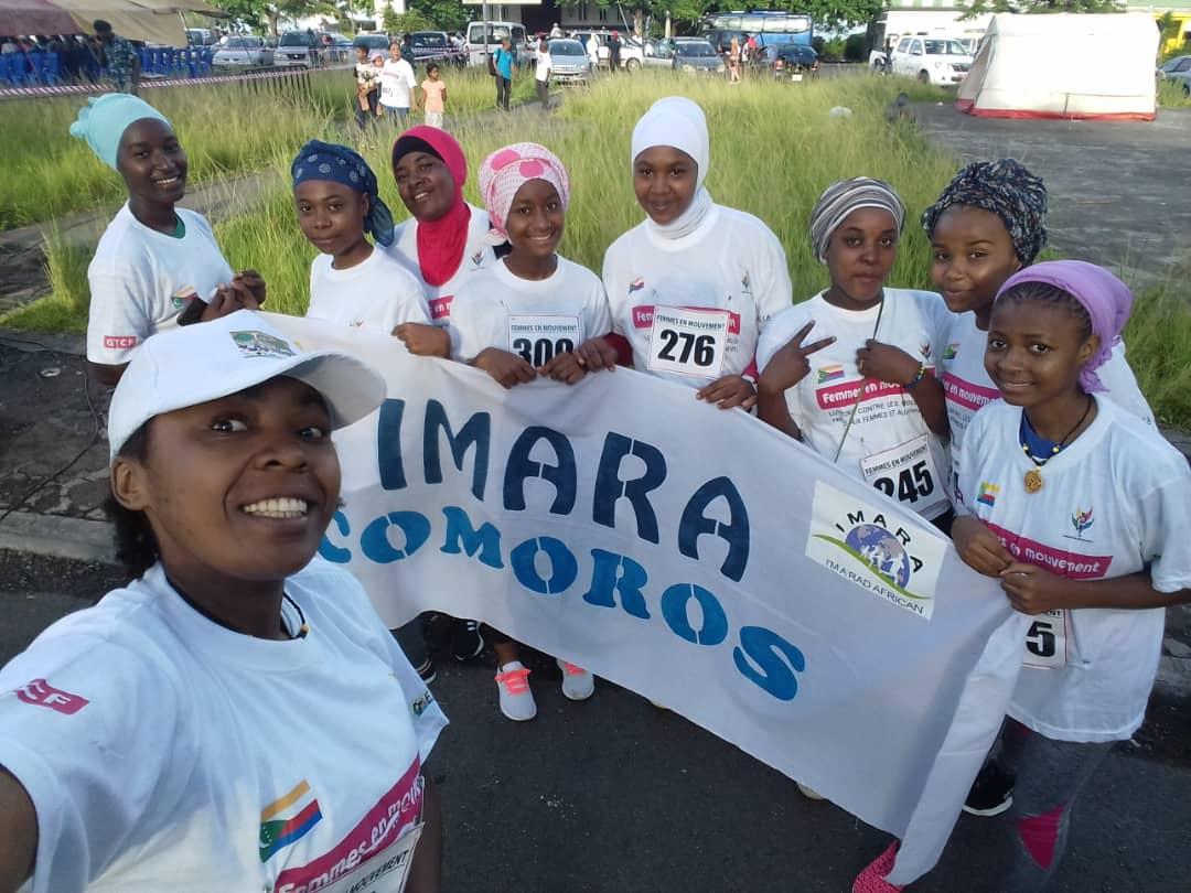 HalimaMiradji's tweet photo. This month is knowing as the women's month. Different activities has been organized and among them the women's marathon.Our girls took part and represent themselves and our NGO. They got the 8th prize on their first experience.
#IMARACOMOROS 
#WomenInSport
#WomenRunTheWorld https://t.co/NzrEVIlJZ4