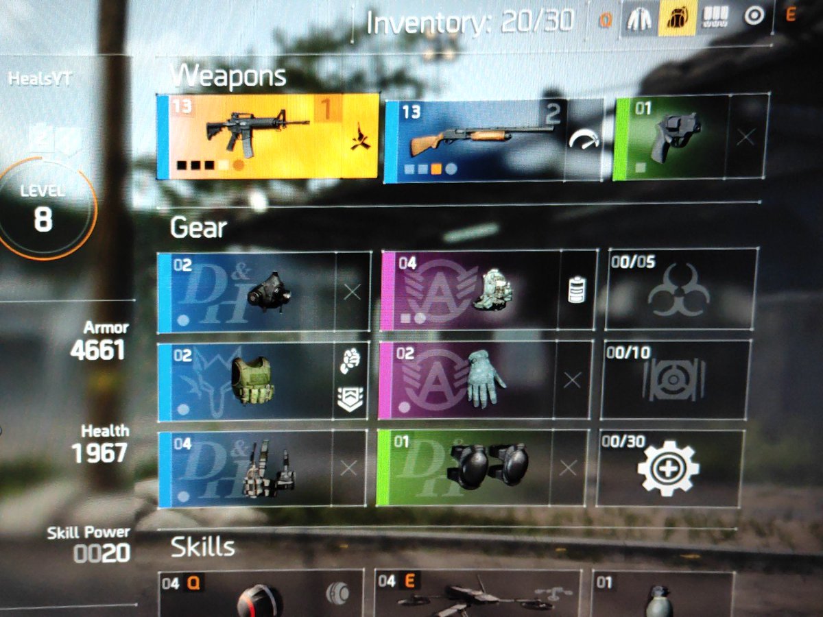 HealsYT's tweet photo. Builds coming together #Division2 #division2beta https://t.co/5FcbifR0gG