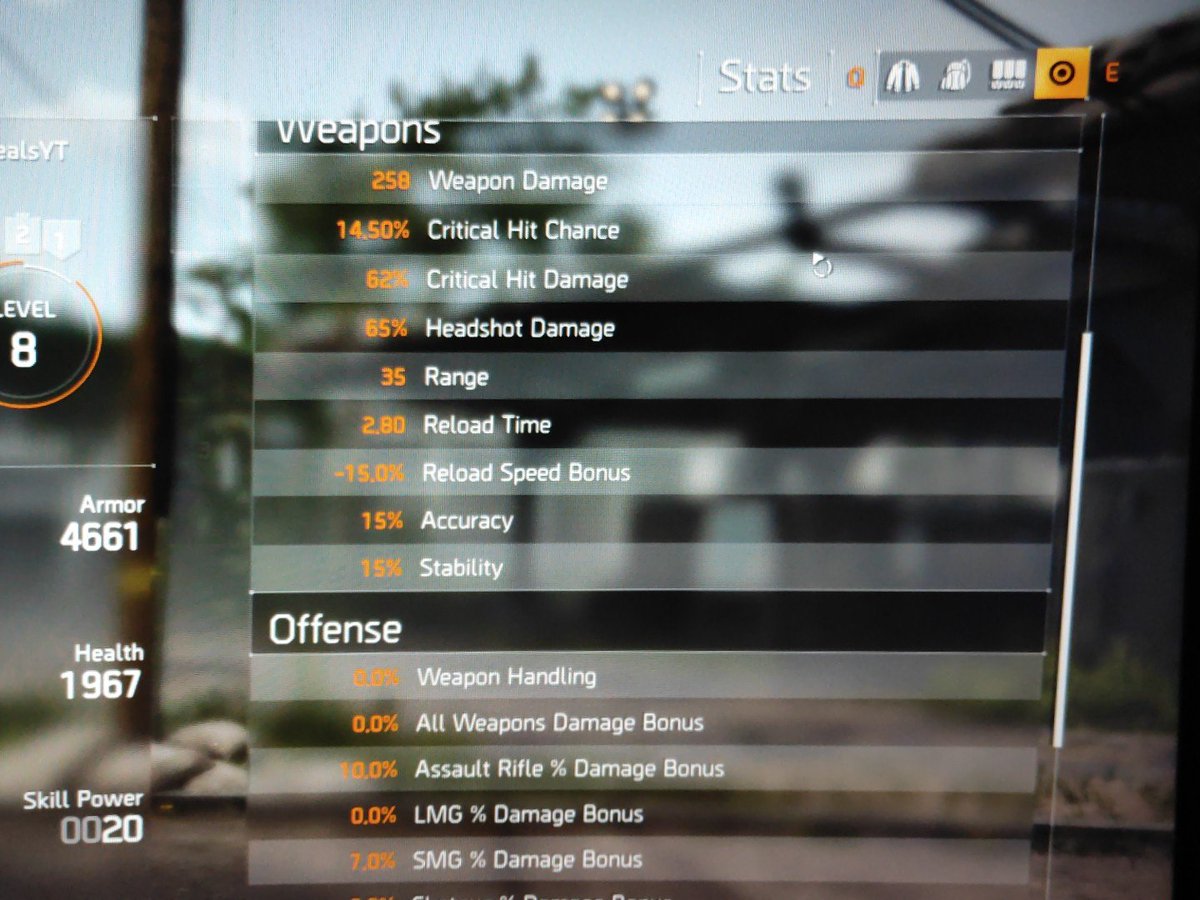 HealsYT's tweet photo. Builds coming together #Division2 #division2beta https://t.co/5FcbifR0gG