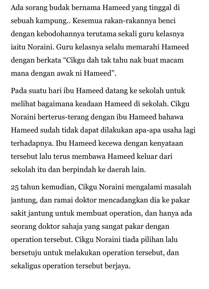 zulfikazulkifi's tweet photo. Guru memarahi murid yang sangat bodoh. 😔
25 tahun kemudian, tak sangka ini yang terjadi  😎 https://t.co/tqhL1pJ4sq