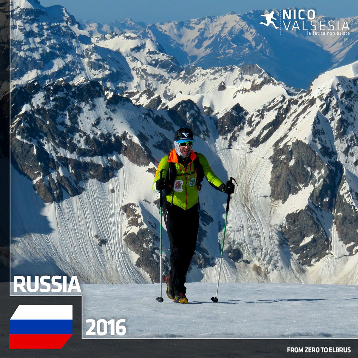 📷 #FromZeroTo #Elbrus 🗻
🇷🇺 #Russia, 2016

🌏 #Record Mondiale di dislivello positivo dal #MarCaspio alla vetta dell'Elbrus, la montagna più alta d'#Europa 🇪🇺 che fa parte delle #SevenSummits.

#LaFaticaNonEsiste 🚴🏻 #NicoValsesia #Vitamincenter