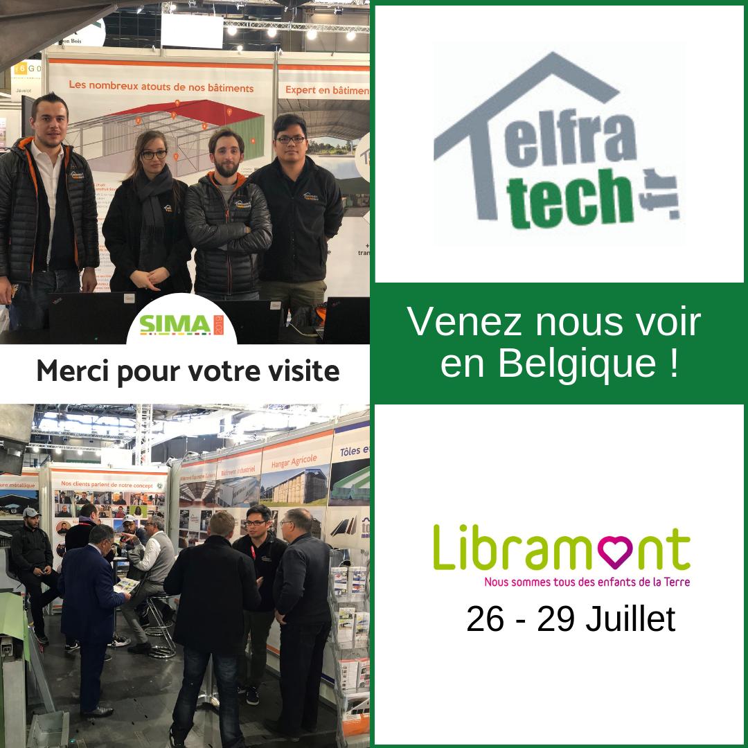 Elfratech's tweet photo. 📢 Le @sima_paris c'est fini ! Merci à tous d'être passé sur notre stand. 
📍RDV à @LibramontFoire du 26 au 29 Juillet 2019

⚠️ En attendant profitez de nos offres prolongées : https://t.co/LSadpq923V

#SIMA #SIMA2019 #WEARESIMA #libramont #hangar #agricole #Paris #Belgique https://t.co/NK0P5hDG3f