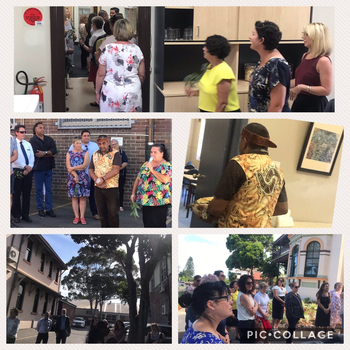 Arncliffe Office staff + special guests participated in a traditional smoking ceremony to cleanse the building, heal and reflect on the loss of two leaders in Aboriginal Education. Aunty Fay and Aunty Janine, your legacy will live on forever. Thank you Calita and Dean 
🖤💛❤️