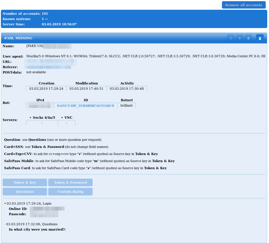 PRODAFT's tweet image. Tokenka WebInject Panel in the wild. #malware #webinject #Danabot #ZeusPanda #ISFB