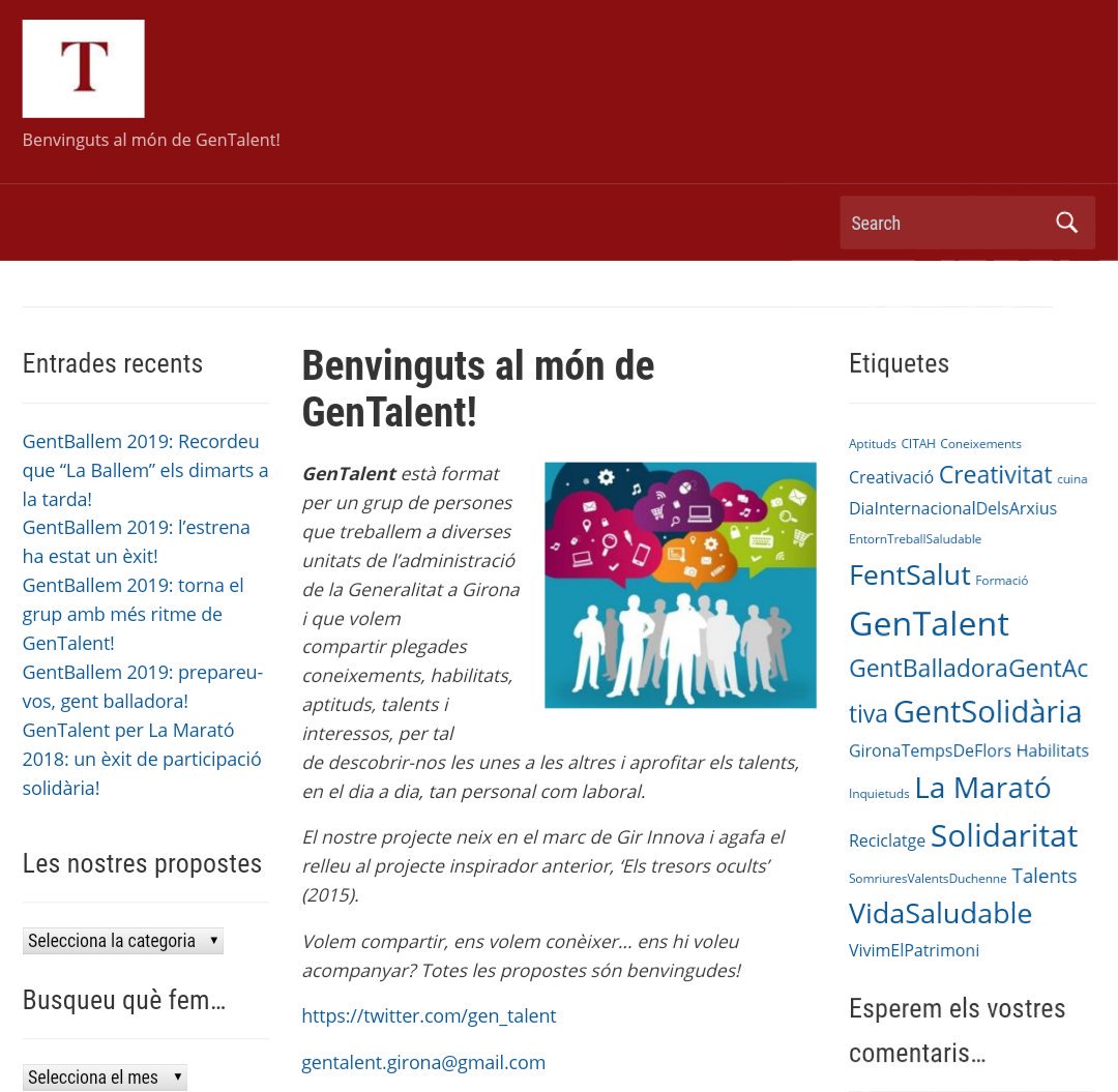 Gen_Talent's tweet photo. Sabeu que el grup #GenTalent també gestiona un blog? Consulteu-lo per conèixer-nos: qui som, què fem i per què ho fem! Esperem els vostres comentaris! #gencatGirona #GirInnova #FemPinya https://t.co/JKL8NpZVec https://t.co/r3JZ6NSSFt