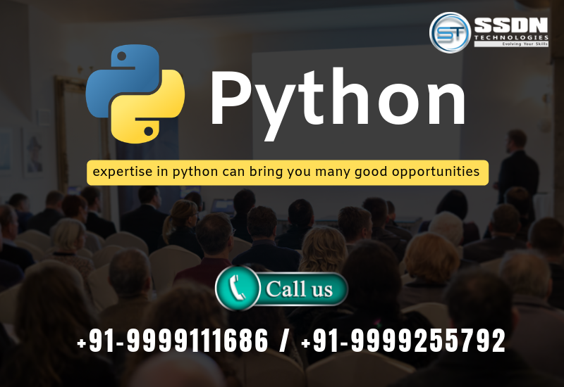 SweetaDixit11's tweet image. Take #PythonTrainingInGurgaon from India’s best Training Company SSDN Technologies. In this course we cover basic to advance level that will help you to gain complete knowledge of #PythonProgramming. We offers 100% #Jobassistance to our students. ssdntech.com/programming/py…
