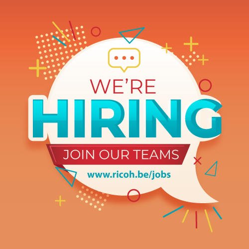 We zijn constant op zoek naar nieuwe talenten! - Nous recherchons constamment de nouveaux talents ! ricoh.be/jobs - #Jobs