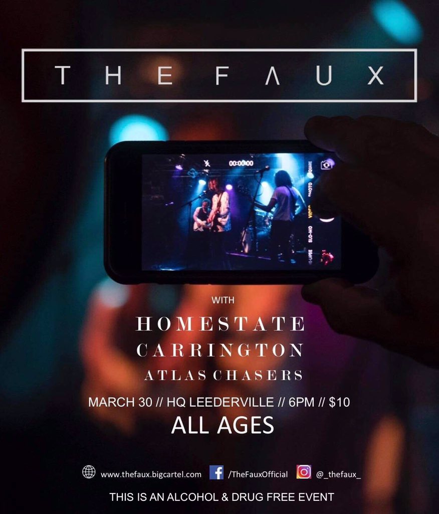 We’re back! &amp; we’re getting our 2019 underway with an all ages show at HQ 🎉 

We’ve got an incredible lineup together to make for a fantastic night! 

The link to the Facebook event is in our bio - see you all very soon 🖤 

The Faux x