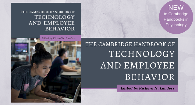 CambUP_Psych's tweet image. "It is an essential resource for anyone interested in understanding the future of work and the workplace."

New to Cambridge Handbooks in Psychology! Find out more ow.ly/jXMC30nbGU7 

#organizationalpsych #IOpsych #employeebehavior #cambridgehandbooksinpsychology
