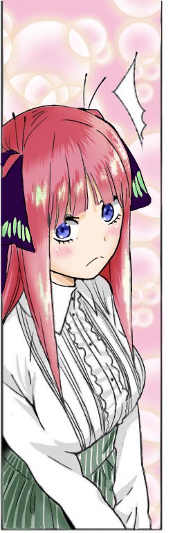 やと@フィギュアさんがTwitterに投稿した中野二乃(五等分の花嫁)のイラスト。