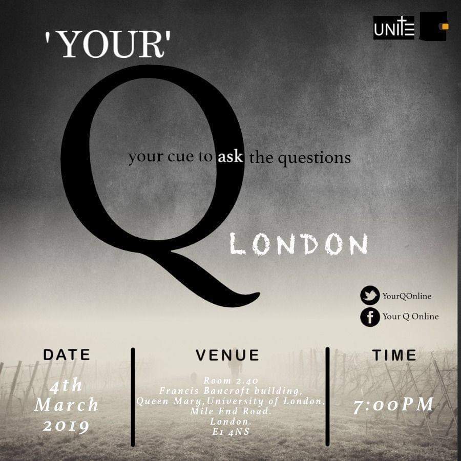 QMUnite's tweet photo. Today's the Day! 🙌🏾 Join us from 7pm to take part in the #YourQLondon Q&amp;A session we are hosting with speakers from @OGGM_! This is a great opportunity to find answers to any questions you have about navigating modern life as a Christian so don't miss out!🙏🏾 See you soon! https://t.co/gqpxwu3P9K