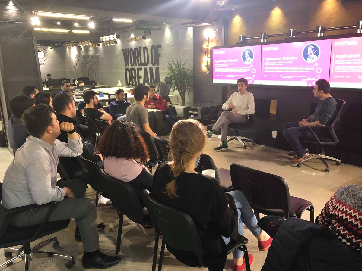 sup_vc's tweet photo. Agahuseyn Ahmadov
On March 1 SUPTalks event was held at the Innoland Incubation and Acceleration Center.
Agahuseyn talked about how to scale your startup into international market through various startup programs.
#supaccelerator #suptalks https://t.co/QKAa0udEUG
