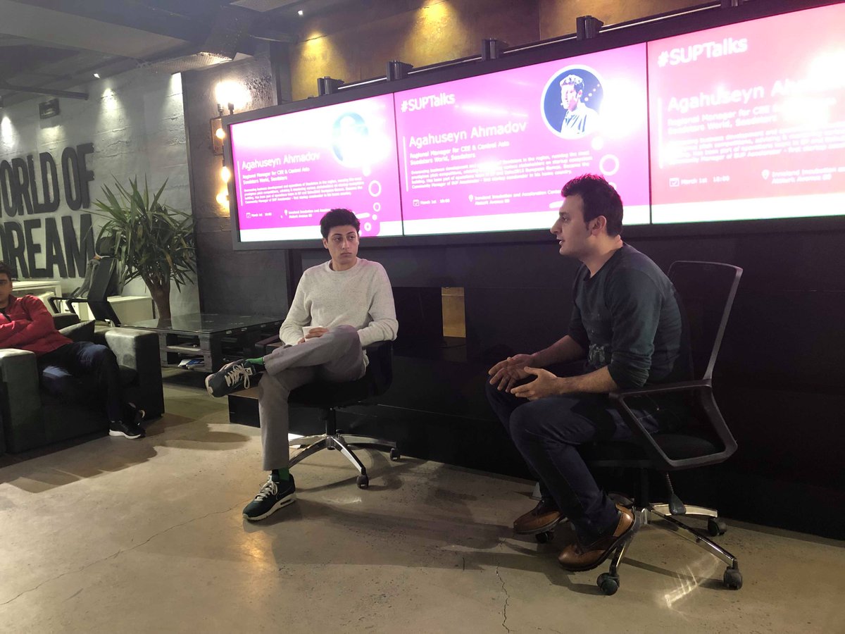 sup_vc's tweet photo. Agahuseyn Ahmadov
On March 1 SUPTalks event was held at the Innoland Incubation and Acceleration Center.
Agahuseyn talked about how to scale your startup into international market through various startup programs.
#supaccelerator #suptalks https://t.co/QKAa0udEUG
