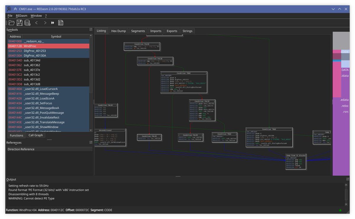 dax89's tweet image. #redasm #disassembler 2.0 is available for download for #windows and #linux!
Download: redasm.io
REDasm on Reddit: reddit.com/r/REDasm/
Changelog: github.com/REDasmOrg/REDa…
#cplusplus #qt5 #binaryanalysis #reverseengineering #x86 #arm #mips #dalvik #opensource