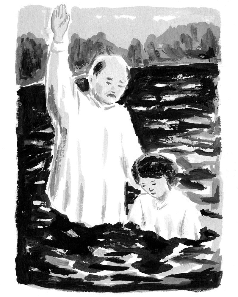 #soda_m #illustration #illustrator #drawing #painting #works #baptism 