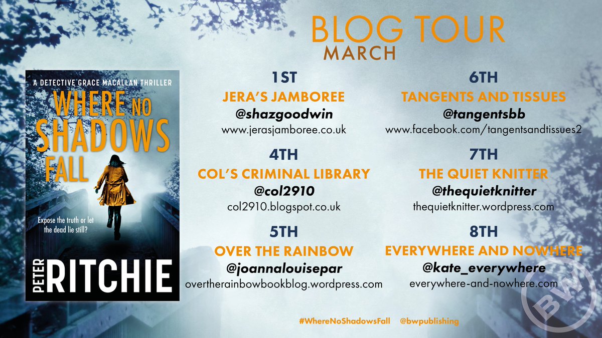 bwpublishing's tweet photo. Here are the final dates for the #WhereNoShadowsFall tour, stopping at @JoannaLouisePar, @TangentsBB, @TheQuietKnitter and @Kate_everywhere! Can't wait! https://t.co/FKwUGjUFOa