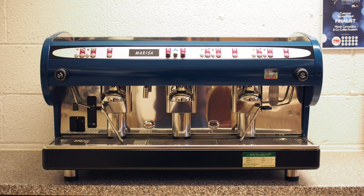 Another example of an incredible refurbished <a href="/AstoriaCMA/">AstoriaThinkEspresso</a> Marisa we’ve been busy working on in the last few weeks. Beautiful dark teal finish. Get in touch to find out more about our custom painted Lisa &amp; Marisa models (1,2 &amp; 3 group!) 🛠 #espressomachines #coffee #refurbished