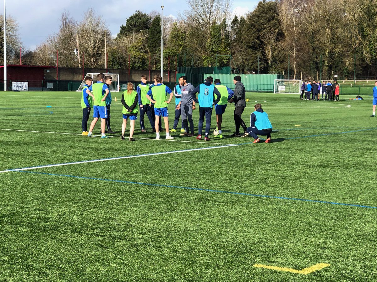 Our BTEC students helping out on a UEFA B licence practical session. Students acting as the players during the assessments providing a great opportunity for them to witness what the UEFA B licence is all about! #GetAKickOutOfEducation