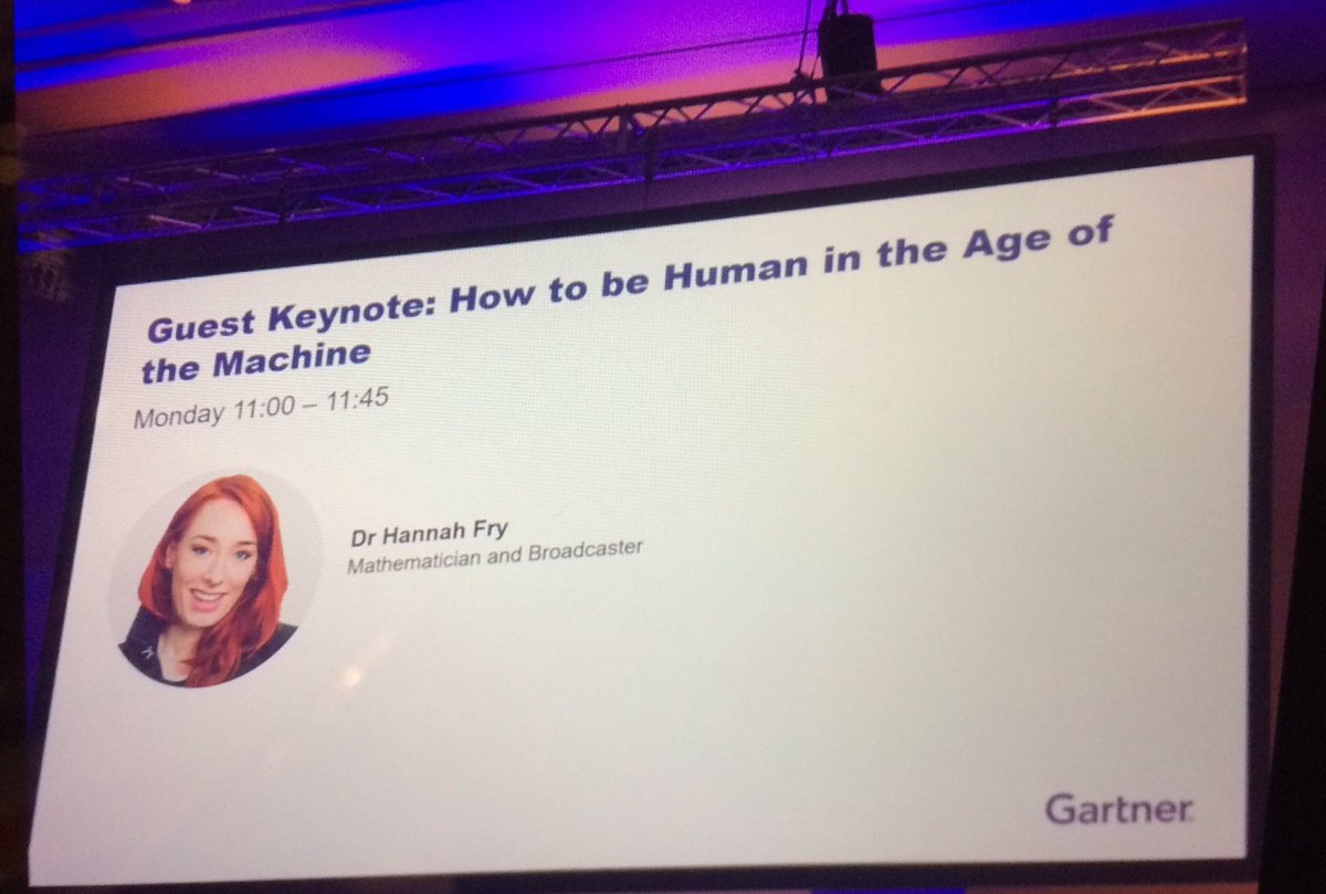 VincentInMotion's tweet image. Appreciative of science explained right and a fan of Hannah Fry I couldn’tbe happier with the guest keynote coming up #GartnerDA #London