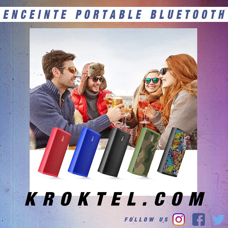kroktel's tweet photo. 🔊Transporte la n'importe où ! Les pilotes Dual5W délivrent un son stéréo HD et des basses de amplifiées pour une experience sonore étonnante !
@kroktel 🔥
Micro intégré &amp; Jusqu'à 15h d'autonomie avec la musique en continue ! 👌
https://t.co/z9FIhUbk9B https://t.co/IZCASgOe7p