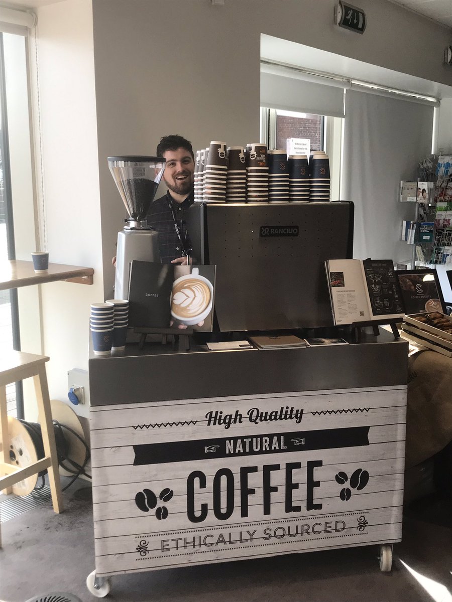 NStoreys's tweet image. Matthew Algie’s - Harry Savore treating our customers at The Hub to a Coffee Society tasting session #masterbarista #coffee #harry #matthewalgie #baxterstorey #stv #welovethisbusiness @lynnywinny_lynn @Matthew_Algie @BaxterStorey @EmmaEmmacurrie @ChefRoyWinton @davidbell962