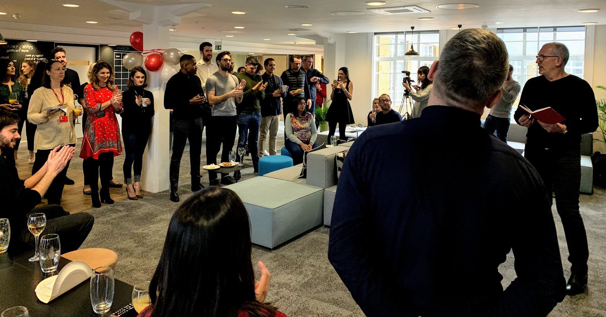 Day one ⁦<a href="/twilio/">twilio</a>⁩ starts as ⁦<a href="/clouddpj/">David Parry-Jones</a>⁩ welcomes everyone to the new London office
