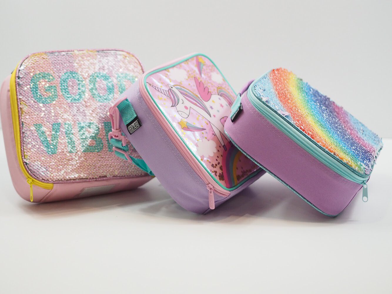polar gear unicorn sequin lunch bag
