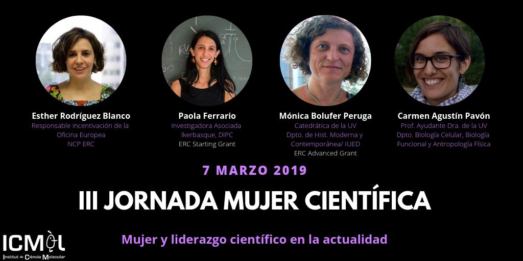 ICMol_UV's tweet photo. #MujeryLiderazgoCientífico ♀️💪🧪👩🏻‍🔬⚛️  

Con motivo del #8Marzo, día de la mujer👩🏻👱🏻‍♀️👩🏻‍🦰👩🏻‍🦲👩🏻‍🦳👵🏻 , este jueves en el @ICMol_UV contaremos con la presencia de estas cuatro magníficas ponentes🙌🏻

¡Inscríbete!👉🏻 https://t.co/WojZ4CmcNE

ℹ️Info y programa: https://t.co/lx71n17bo1 https://t.co/ifTNHbiffF