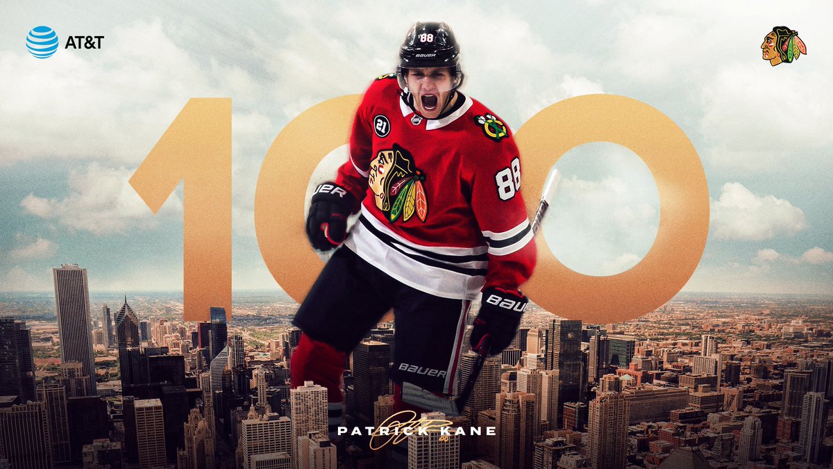 NHLBlackhawks's tweet photo. Patrick Kane's assist on Jonathan Toews' power play goal was his 100th point of the season! 

#SHOWTIME https://t.co/HZb74Zbb5z