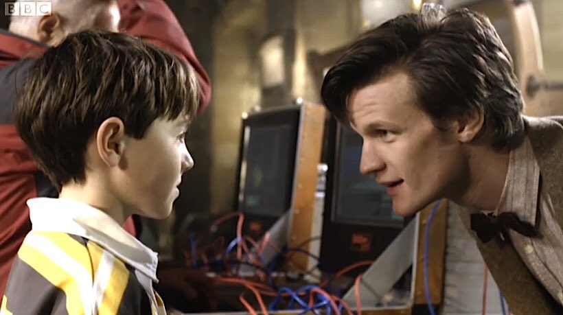 Teach_the_Brain's tweet photo. Fiction can be a wholesome example for real life.

Young Boy: I can’t do the words, I’m dyslexic.
The Doctor: Well that’s alright, I can’t make a decent meringue. Draw like your life depends on it, Elliot.

#DoctorWho, S501, E8 #DisclosingDisabilities #dyslexia https://t.co/xc3tLxH9vQ